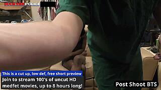 Petite nurse Rina Arem knows charges don't stick if you suck a dick in hospital