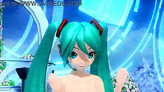 I-I can't stop staring at Hatsune Miku's big tits and pussy in this full nude mod for Project Diva AI no Uta