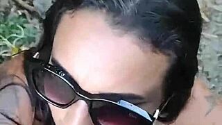 Are you watching this hot wife showing off on a public beach, sucking her husband and taking a facial?