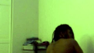 amateur homemade ebony goddess rides and bends over in cowgirl position