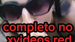 Are you watching this hot wife showing off on a public beach, sucking her husband and taking a facial?