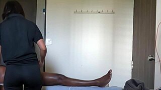 Narrative unfolds as a routine massage session takes an unexpected angry turn.