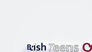 Hot British teen savors every drop