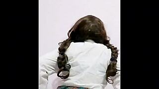 Mexican teen in uniform masturbates to orgasm outdoors