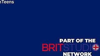 Hot British teen savors every drop