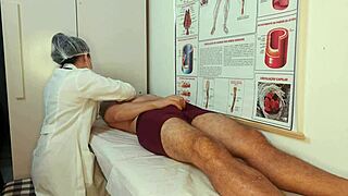 Patient gets erection from nurse's touch in hospital.