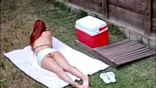 Bareback big cock pounding my wet pussy outdoors, wanna join?