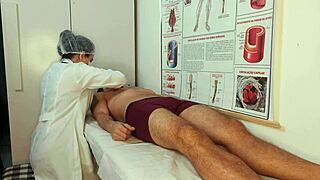 Patient gets erection from nurse's touch in hospital.