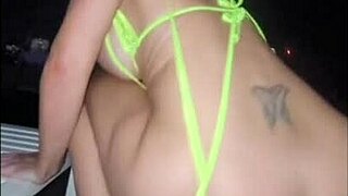 pov blonde raver slut takes you to rooftop for blowjob and creampie 😍