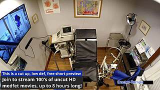 Watch Dr Tampa dominate Michelle Anderson in latex gloves! She gapes wide with toys in the hospital!