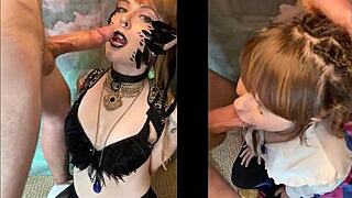 Olivia Jarden deepthroats big cock