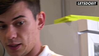 Spanish MILF fucks hostel guest after cleaning!