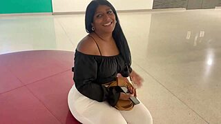 Big Ass Brunette Gets Fucked By Horny Stranger!