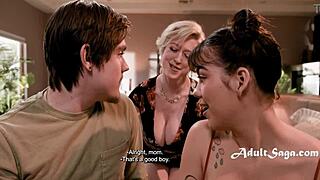 Stepmom Teaches Step By Step Anal Fucking To Preserve Girlfriend's Virginity In Taboo Scene