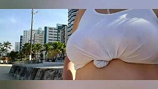 farol na praia with african milf's big pussy lips and natural tits 😍