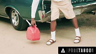 big dick strangers roughly bang milf lookalike shay sights in roadside group sex