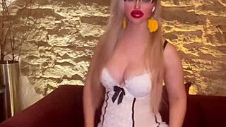 The music goddess dances seductively