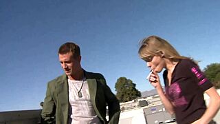 nicole ray gives a handjob then rides in the restroom for a creampie
