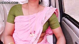 hey beautiful housewife cheats on husband by fucking boyfriend in car with nasty telugu dirty talk 😏🚗