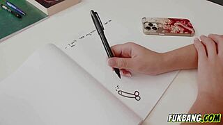 student teacher anal lesson in home