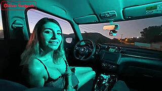 Intense Public Fuck With Petite Driver In Her Car.