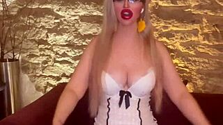 The music goddess dances seductively