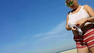 farol na praia with african milf's big pussy lips and natural tits 😍