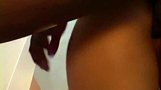 Brunette Slut Milf in Fishnets Sucks Black Monster Cock on Bed. She Rides Cowgirl with Gaping Asshole Fingering.