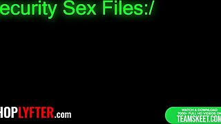 Watch this petite babe stroke the officer's cock with her feet and get a sloppy creampie!