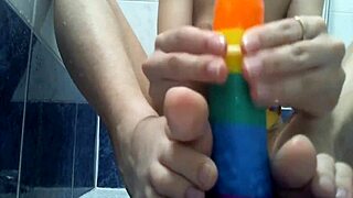 Cuntboy Xannie Enjoys Intense Shower Anal Play With Toys!