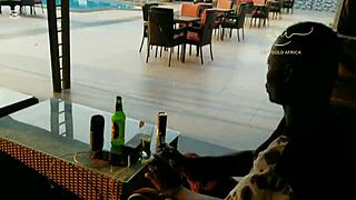 Ebony sex goddess meets naija pornstar in exclusive bar for maximum fun 😍