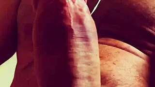 Warming up my huge cock solo before she gets home from work 😈