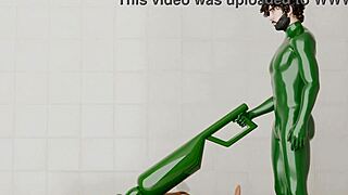 Hey, have you seen how this guy handles the rotating machine on his buddy?