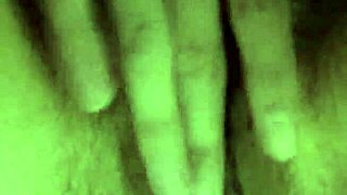 Hairy pussy drips in solo orgasm close-up