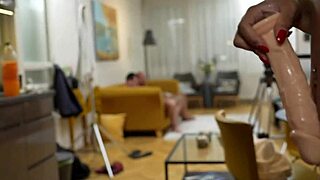 cristina starr gets punished with doggystyle face fucking and cum in mouth