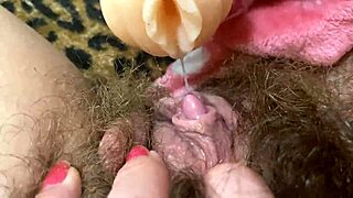 Hardcore fetish session rips clothes, toys fuck big clit vagina wet and hairy.