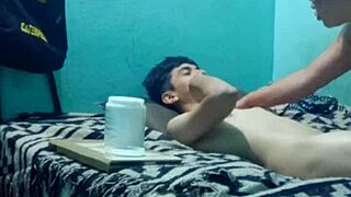 Intimate Massage Of Medium Pleasure For Skinny Boy