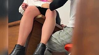 i'm a teacher calling my student into the classroom for some public sex behind the door. this mature mexican mom gets fucked hard in uniform outdoors like a slut