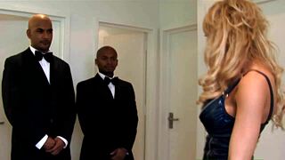 slutty milf stacey saran gets double penetrated by two big cocks