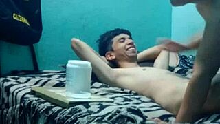 Intimate Massage Of Medium Pleasure For Skinny Boy