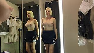 Hey, do you like watching me try on sexy clothes and get naked in the mall fitting room?