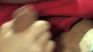 kinzy jo loves eating cum? bent over in doggystyle on the bed