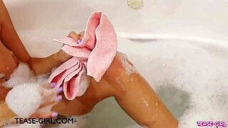 Charming Teen 18+ Brunette Beauty Took A Bath