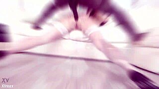 Angie Moon takes five BBC in balls deep anal gaping