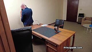 Principal tries on mature teachers juicy pussy