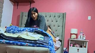 teen latina masturbates and fingers in homemade cowgirl fun with me