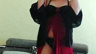 an arab shemale performs a traditional dance in the spotlight