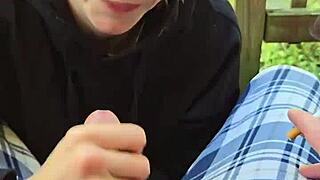 I Smoke And Give A Blowjob With Cum In Mouth