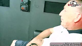 I caught the german housewife fucking a stranger in the cinema