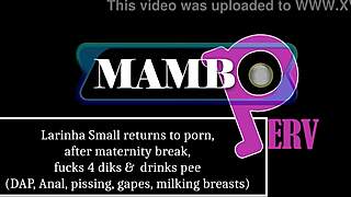 larinha returns after maternity break for intense anal and group fucking